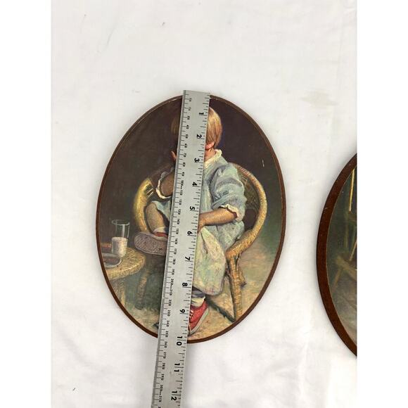 Set James Ingwersen Art Prints Oval Wall Art Gretchen & Gary Boy Girl 1973 - Picture 6 of 12